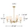 Watch a Video About the Possini Euro Skye 27 3/4" Wide Gold 6-Light Chandelier