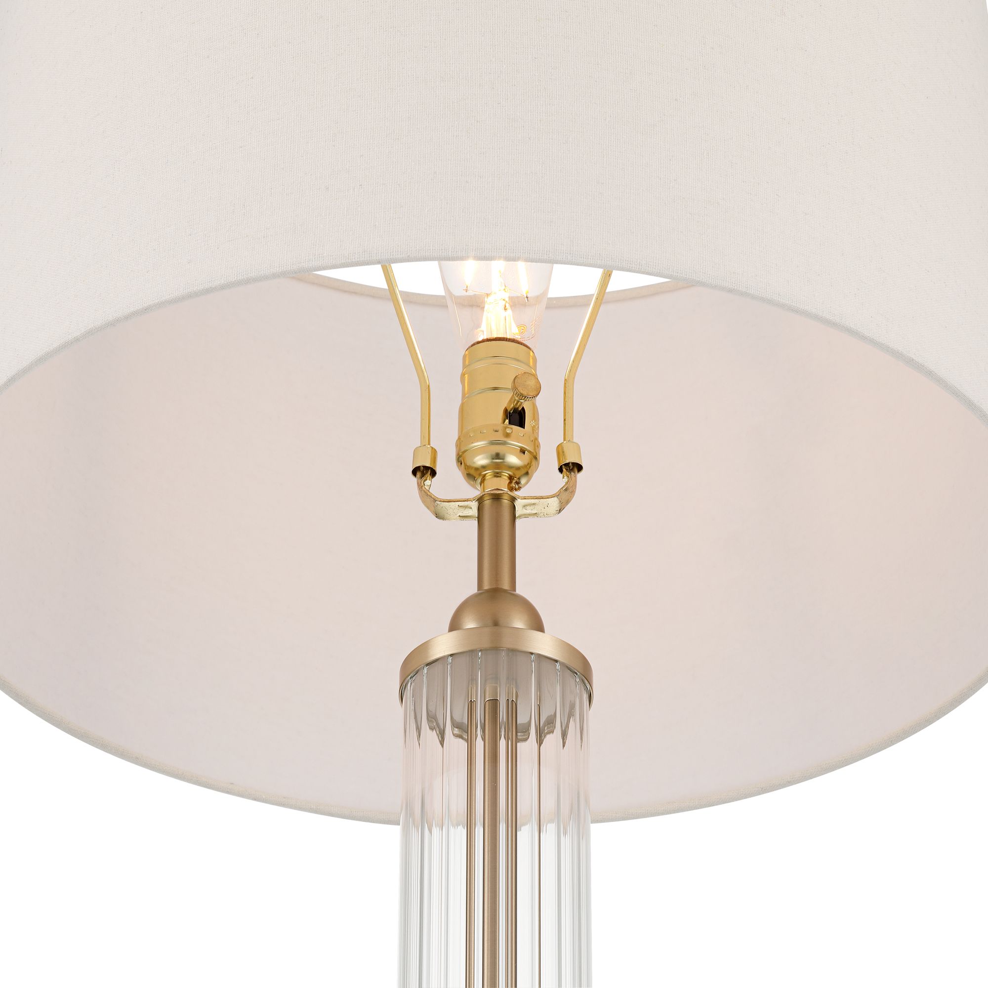 Image 5 Possini Euro Skyland 68 1/2" High Soft Brass Glass Modern Floor Lamp more views