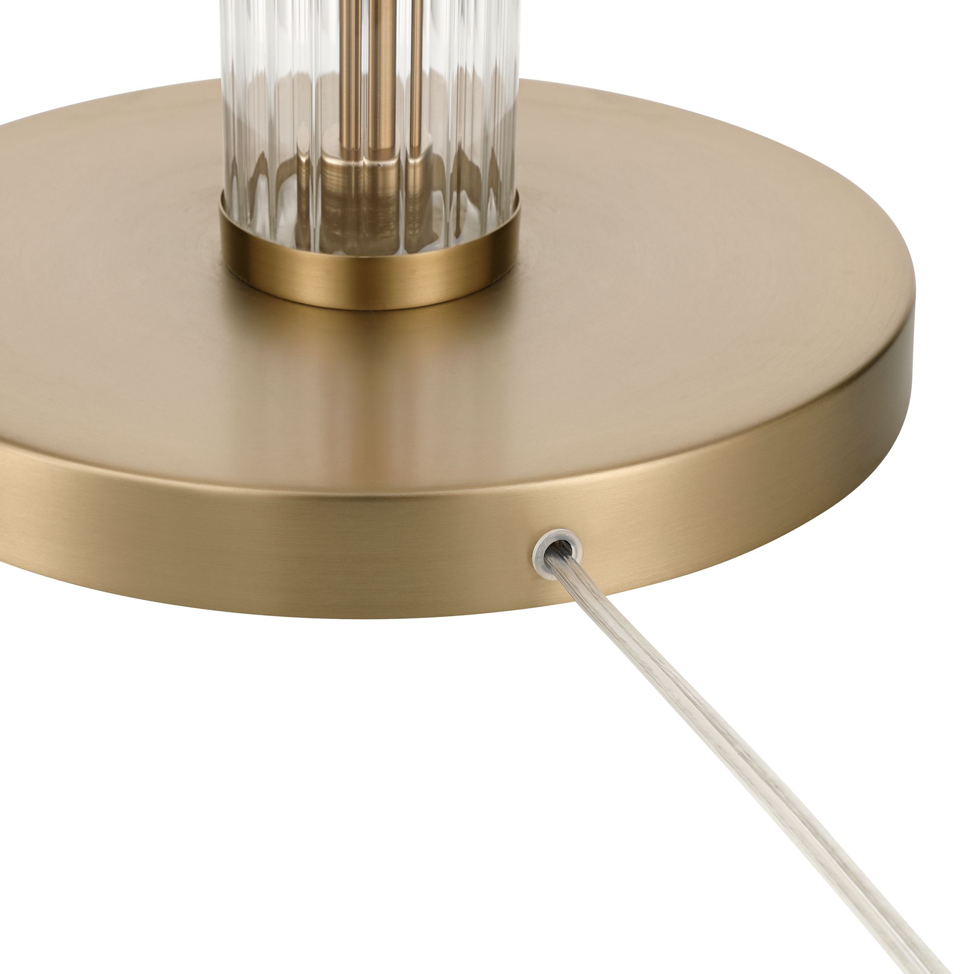 Possini Euro Skyland 68 1/2" High Soft Brass Glass Modern Floor Lamp in scene