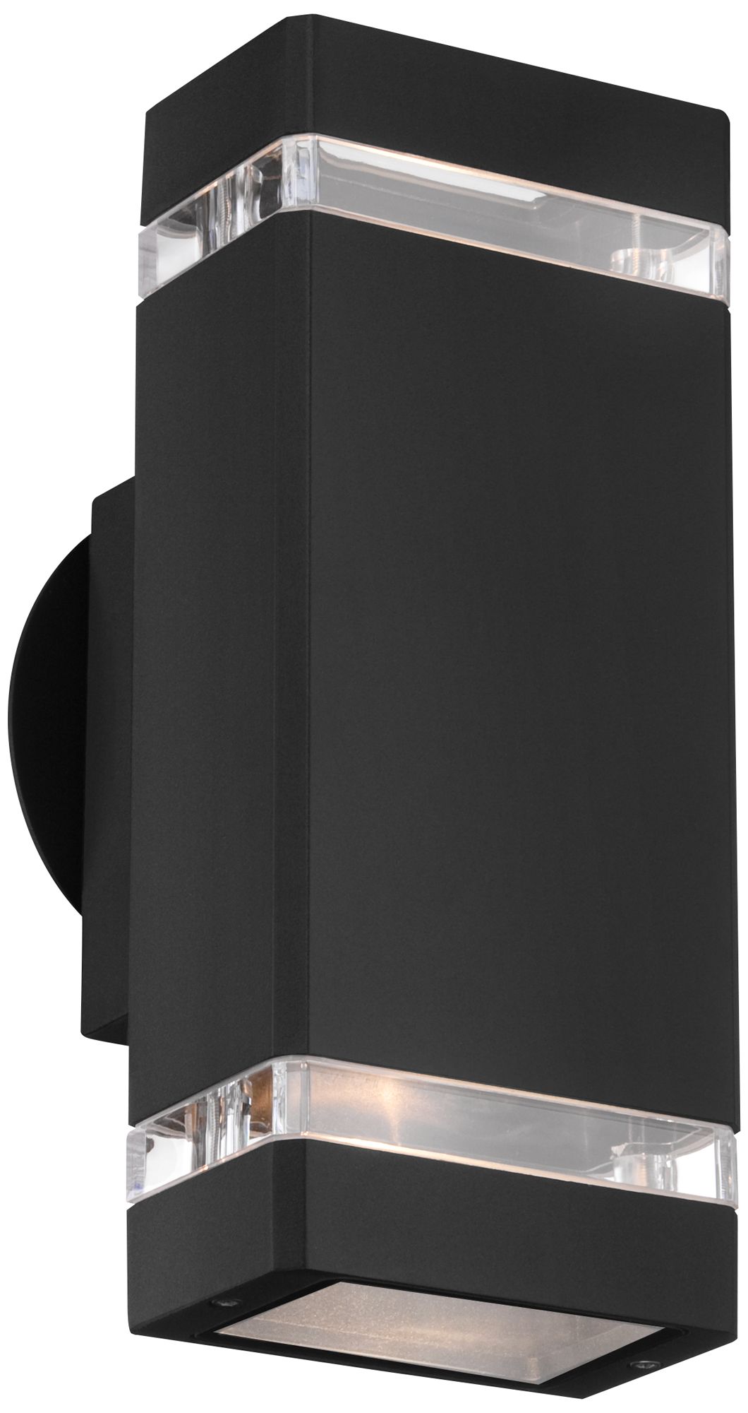 Possini Euro Skyridge 10 1/2" High Black Up-Down Modern Wall Sconce