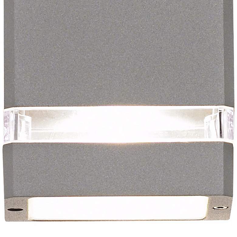 Image 4 Possini Euro Skyridge 10 1/2" High Silver Up-Down Outdoor Wall Light more views