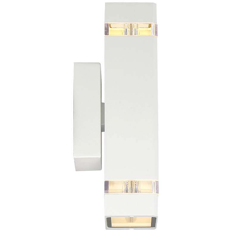 Image 6 Possini Euro Skyridge 10 1/2 inch High White Up-Down Outdoor Wall Light more views