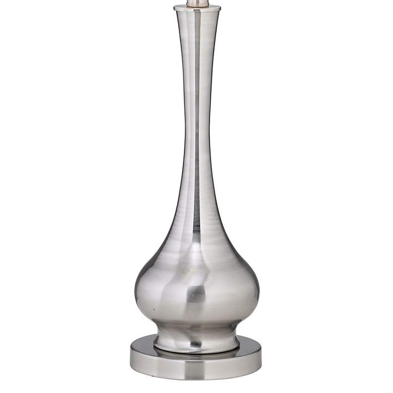 Image 4 Possini Euro Sleek Gourd 32" High Modern Brushed Nickel Table Lamp more views