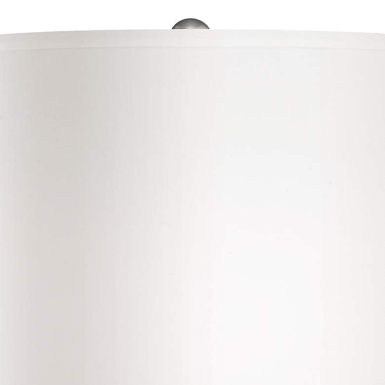 Image 6 Possini Euro Sleek Gourd 32" High Modern Brushed Nickel Table Lamp more views