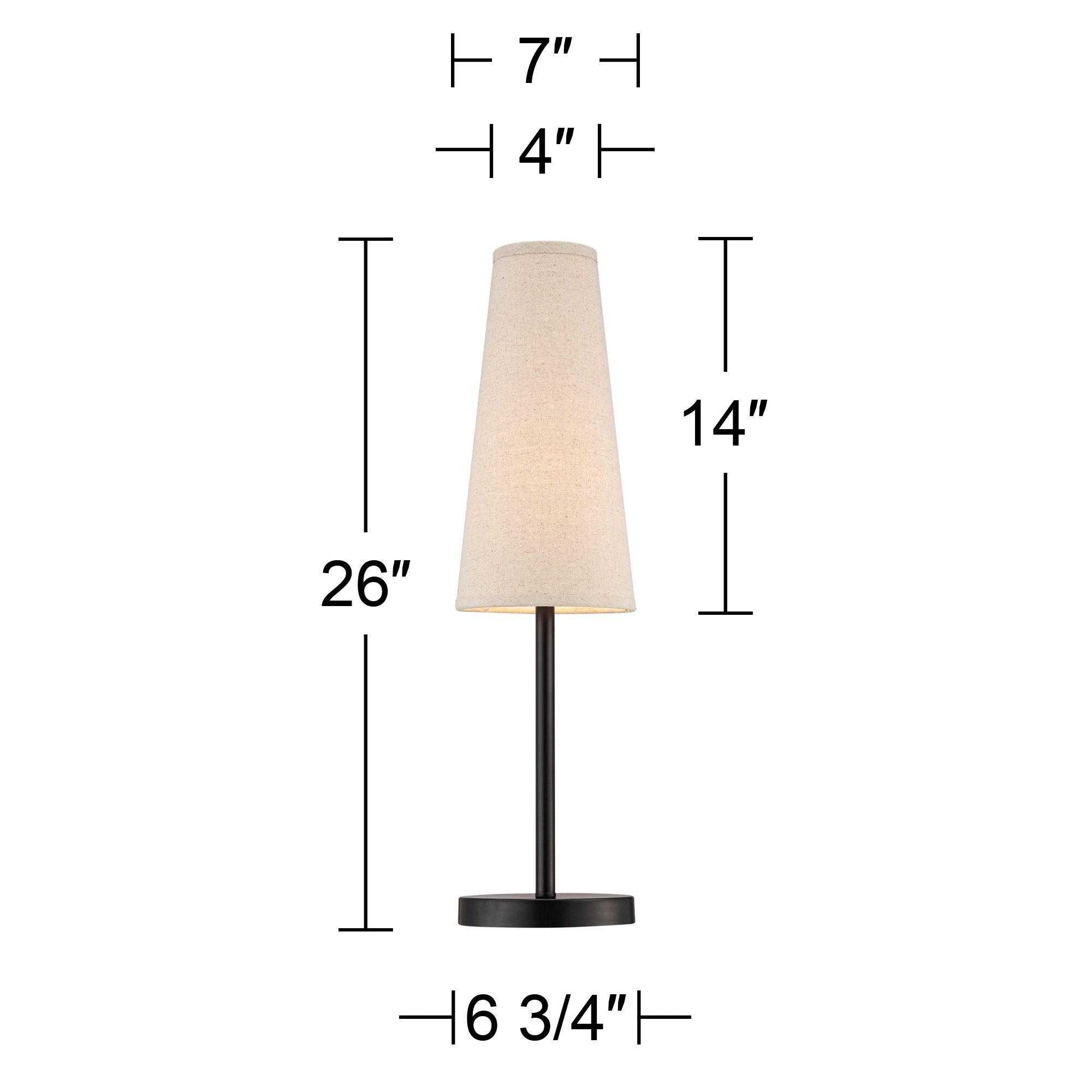 Image 6 Possini Euro Snippet 26" Espresso Bronze Accent Table Lamps Set of 2 more views