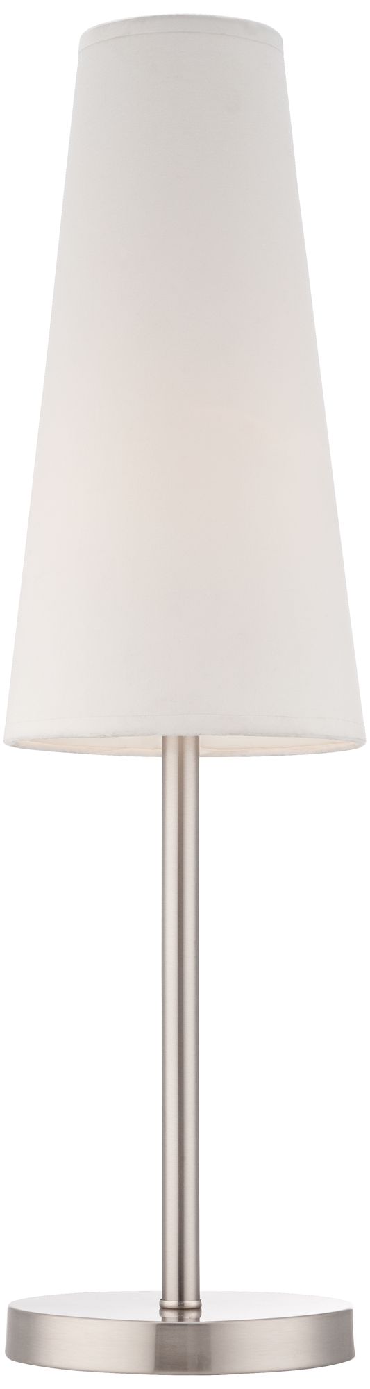 Image 5 Possini Euro Snippet 26" High Brushed Nickel Table Lamp more views