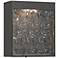 Possini Euro Sofia 8 1/2"H Black Hammered Glass LED Wall Sconce