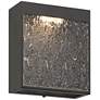 5_Possini Euro Sofia 8 1/2"H Black Hammered Glass LED Wall Sconce more views