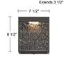 7_Possini Euro Sofia 8 1/2"H Black Hammered Glass LED Wall Sconce more views