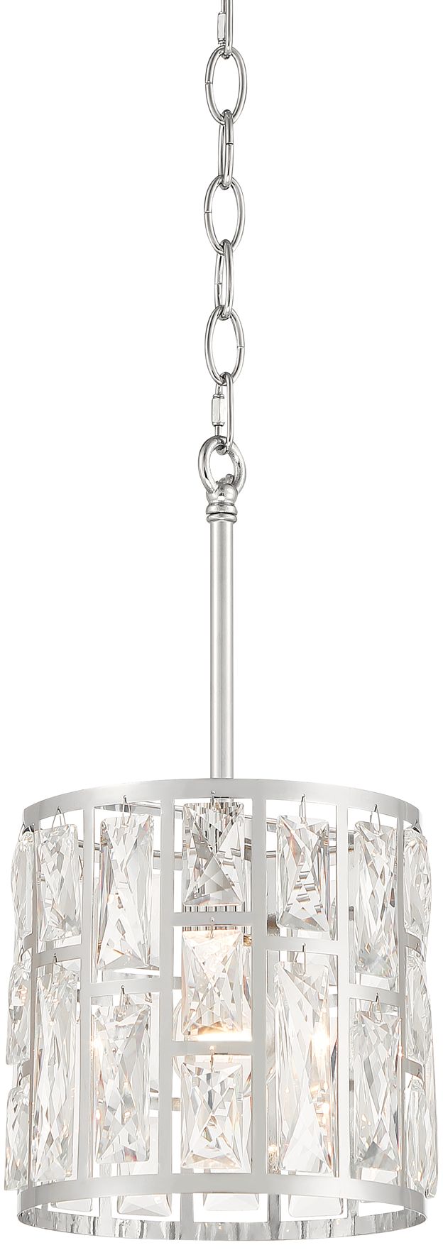 Image 2 Possini Euro Sofie 8 1/2" Chrome Crystal Mini Pendant Light