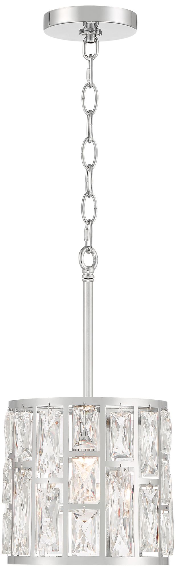 Image 6 Possini Euro Sofie 8 1/2" Chrome Crystal Mini Pendant Light more views