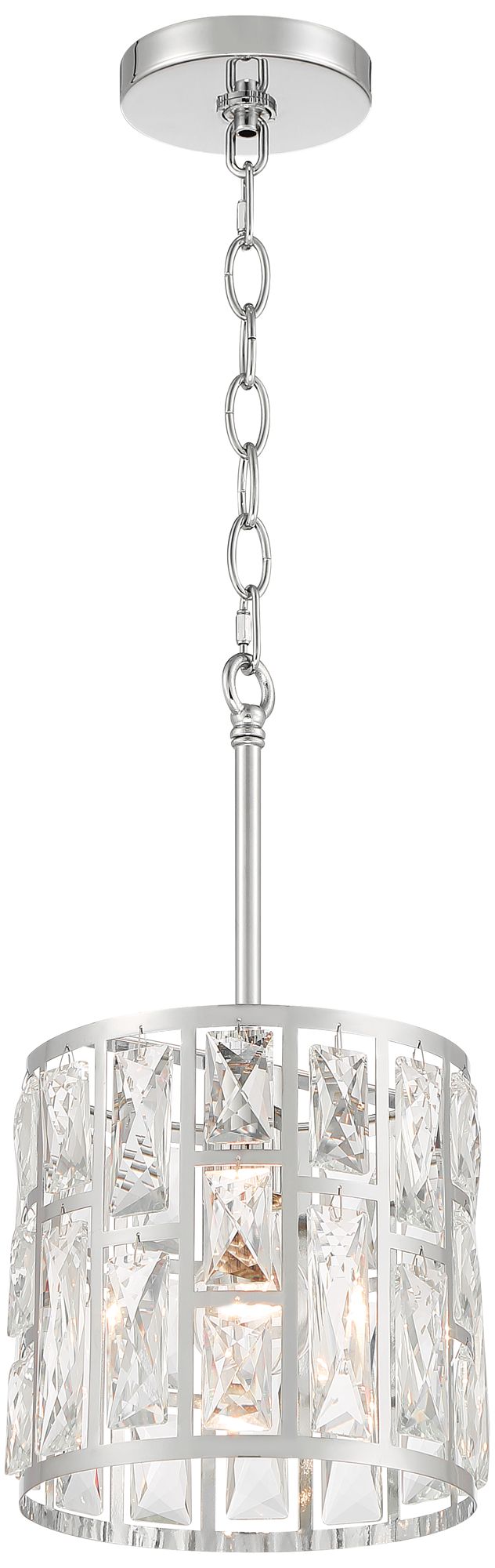 Image 7 Possini Euro Sofie 8 1/2" Chrome Crystal Mini Pendant Light more views