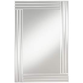Image3 of Possini Euro Sofija 23 1/2" x 35 1/2" Edged Wall Mirror