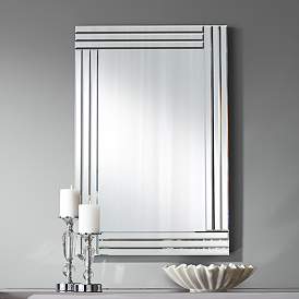 Image2 of Possini Euro Sofija 23 1/2" x 35 1/2" Edged Wall Mirror