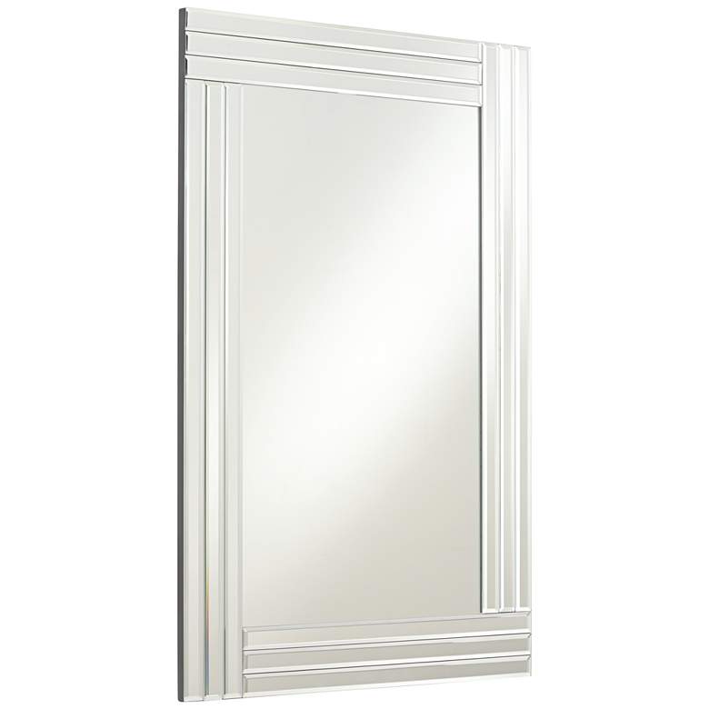 Image 5 Possini Euro Sofija 23 1/2 inch x 35 1/2 inch Edged Wall Mirror more views