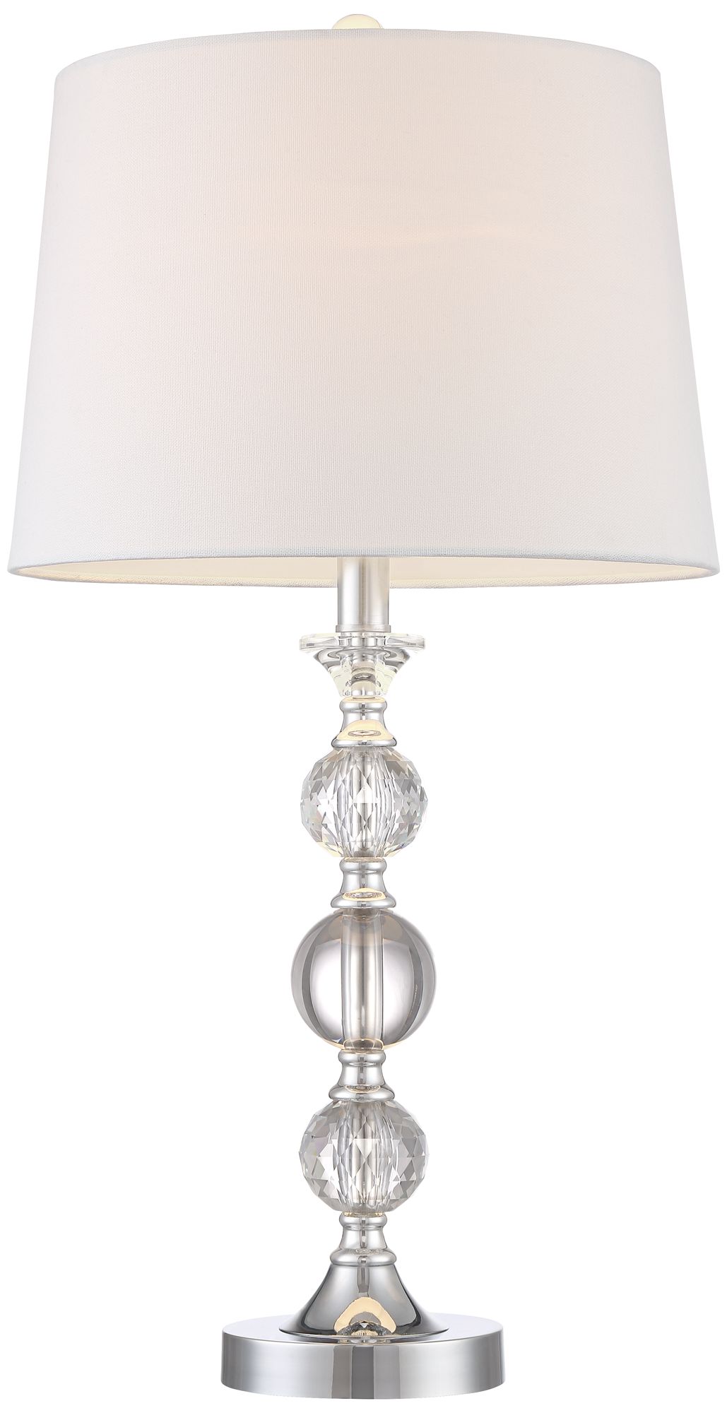 Video About The Solange Silver and Stacked Crystal Table Lamp Set of 2