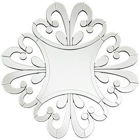 Image2 of Possini Euro Soleil 31 1/2" x 31 1/2" Starburst Cut Glass Mirror