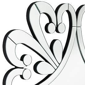 Image3 of Possini Euro Soleil 31 1/2" x 31 1/2" Starburst Cut Glass Mirror more views