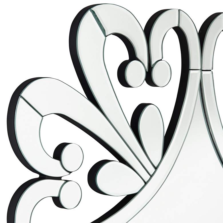 Image 3 Possini Euro Soleil 31 1/2" x 31 1/2" Starburst Cut Glass Mirror more views