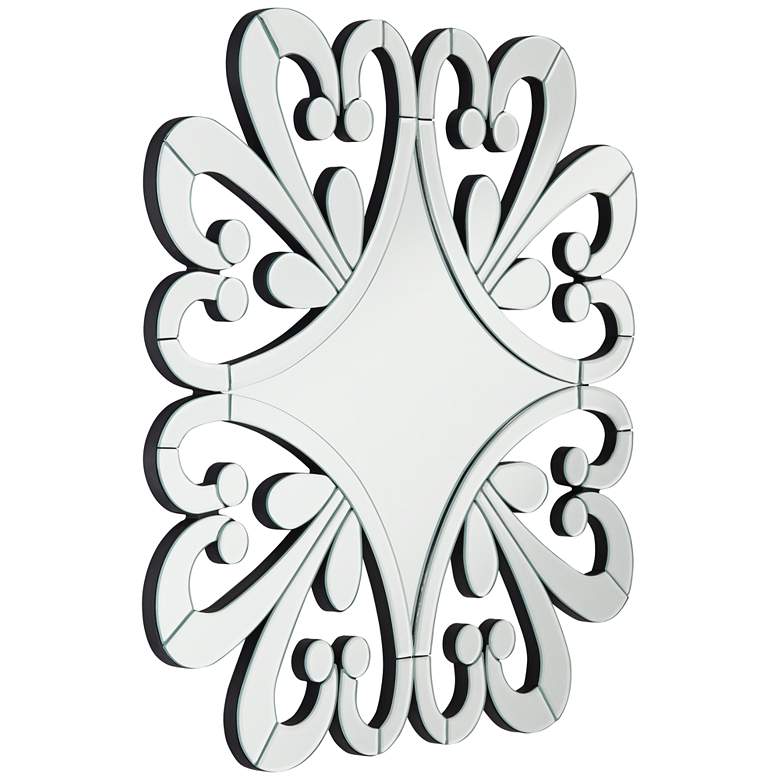 Image 7 Possini Euro Soleil 31 1/2" x 31 1/2" Starburst Cut Glass Mirror more views