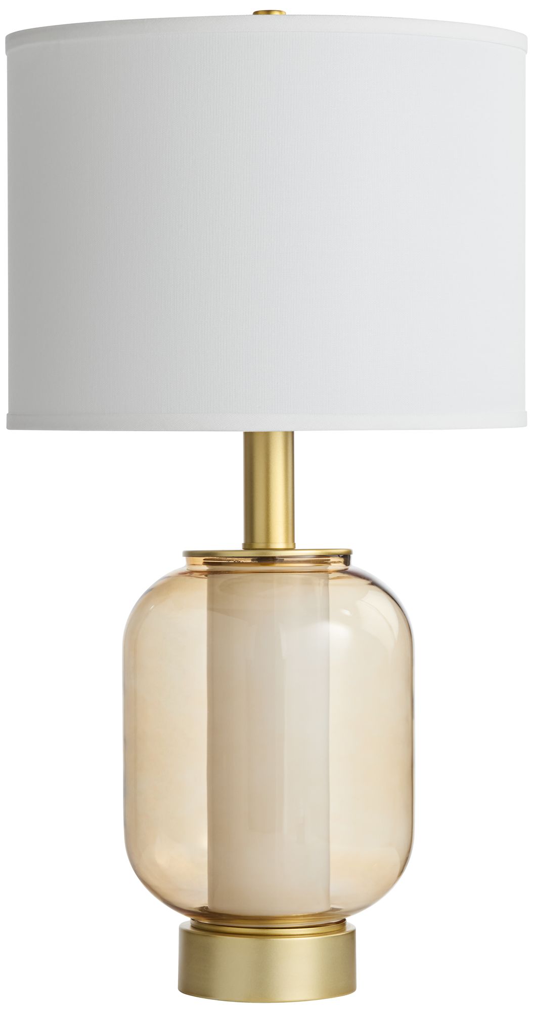 Possini Euro Sophia 28" Champagne Glass Night Light Table Lamp in scene