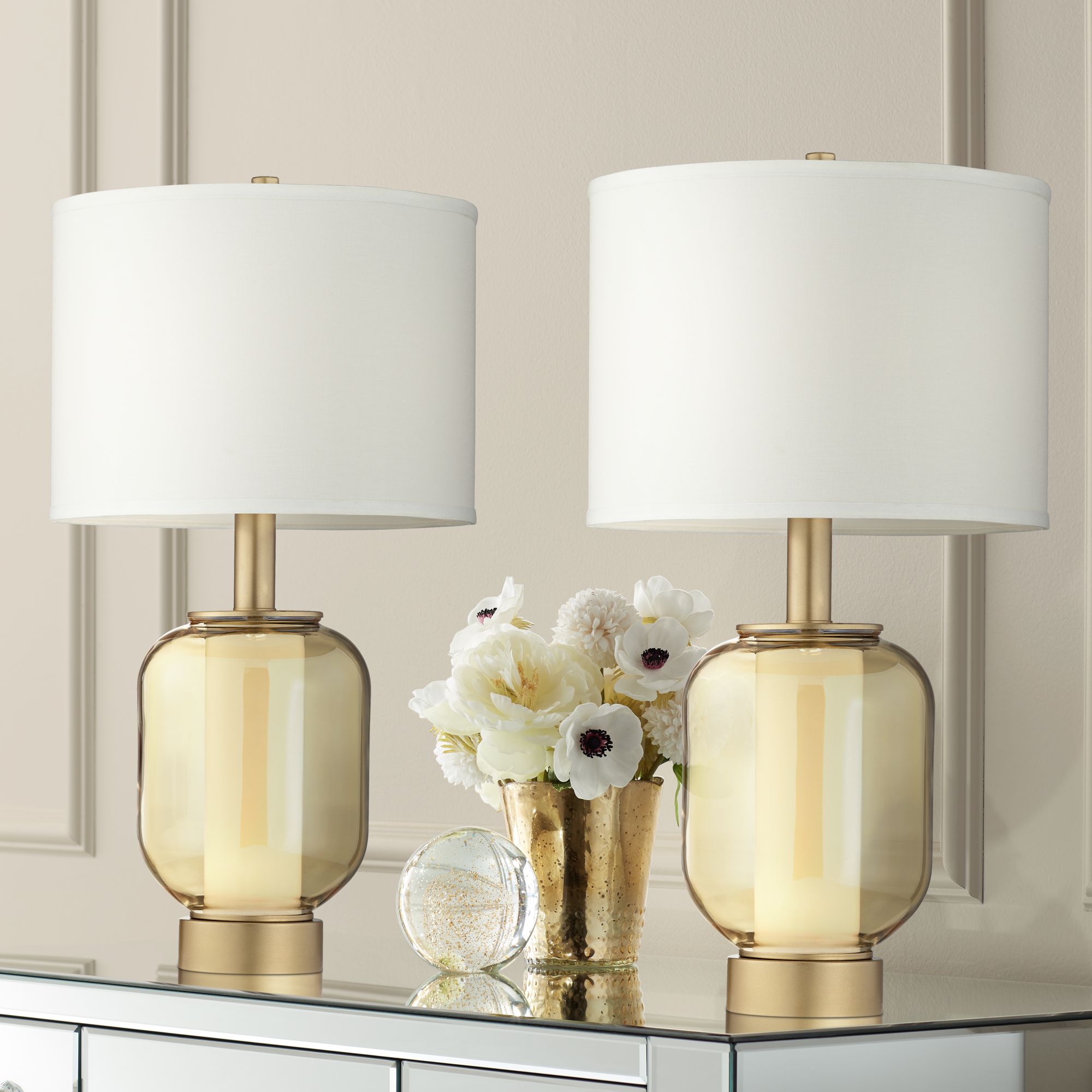 Champagne clearance table lamps