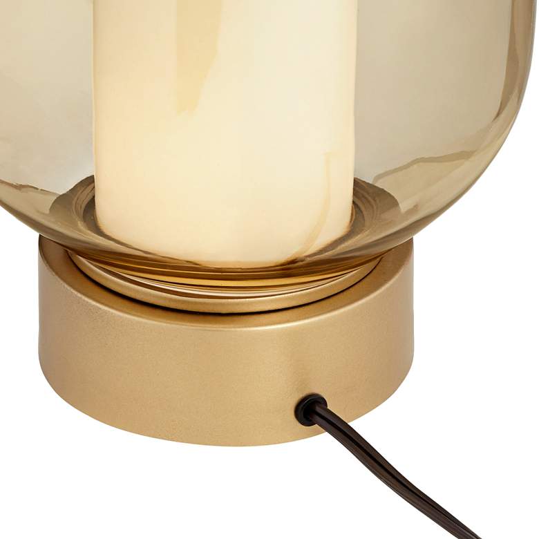 Image 7 Possini Euro Sophia Champagne Glass Night Light Table Lamps Set of 2 more views
