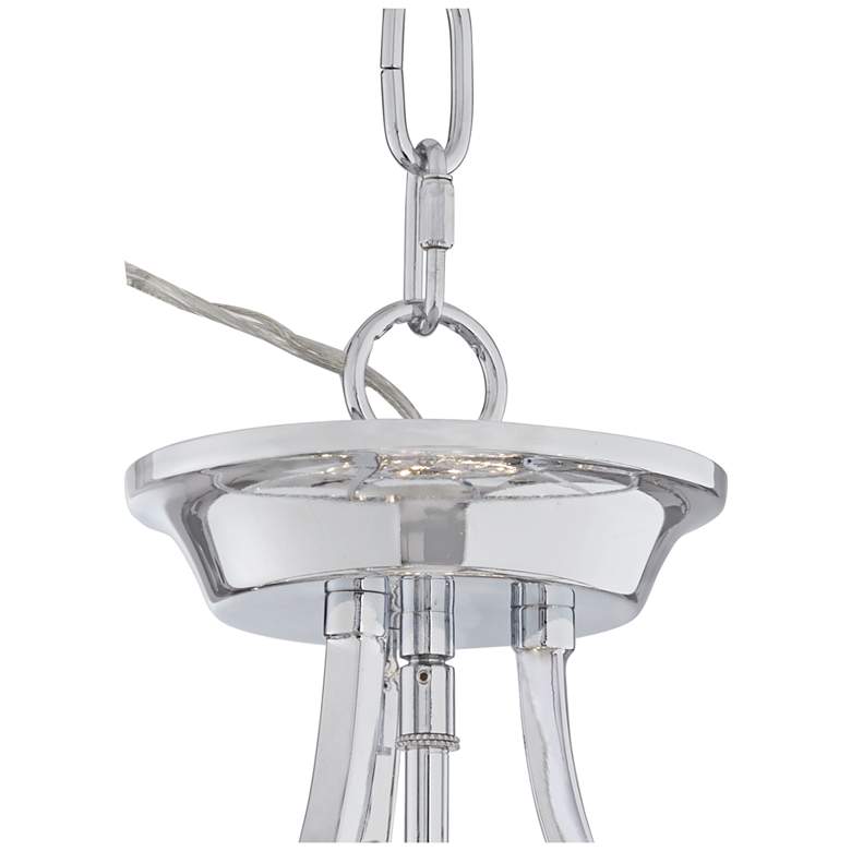 Image 4 Possini Euro Soraya 13 3/4 inch Wide Chrome and Crystal Pendant Light more views