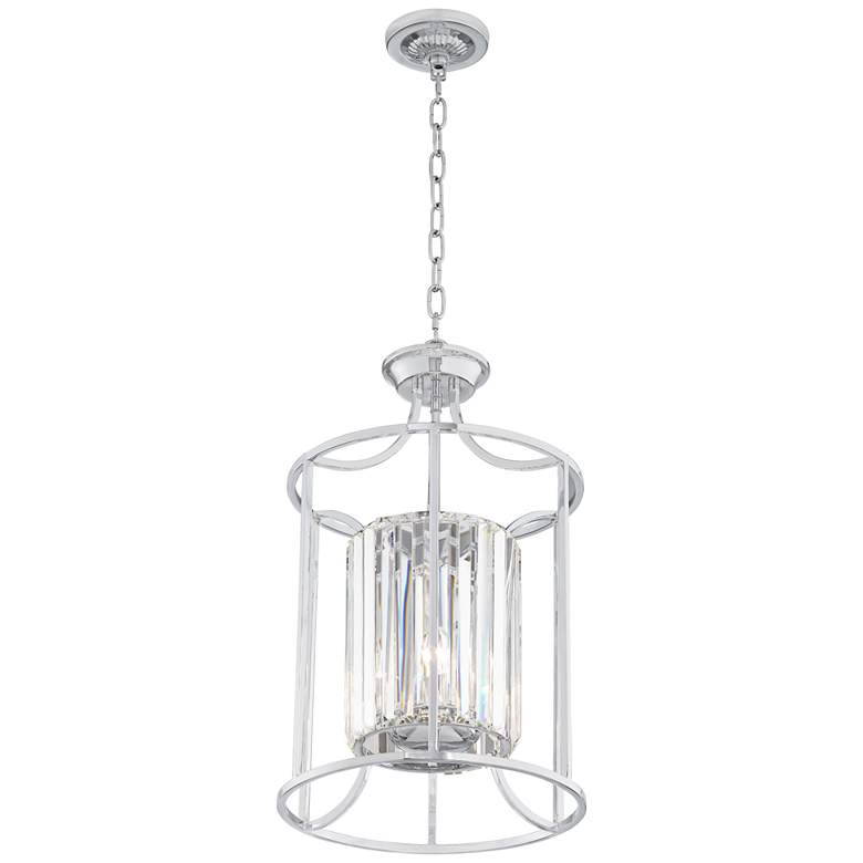 Image 7 Possini Euro Soraya 13 3/4 inch Wide Chrome and Crystal Pendant Light more views