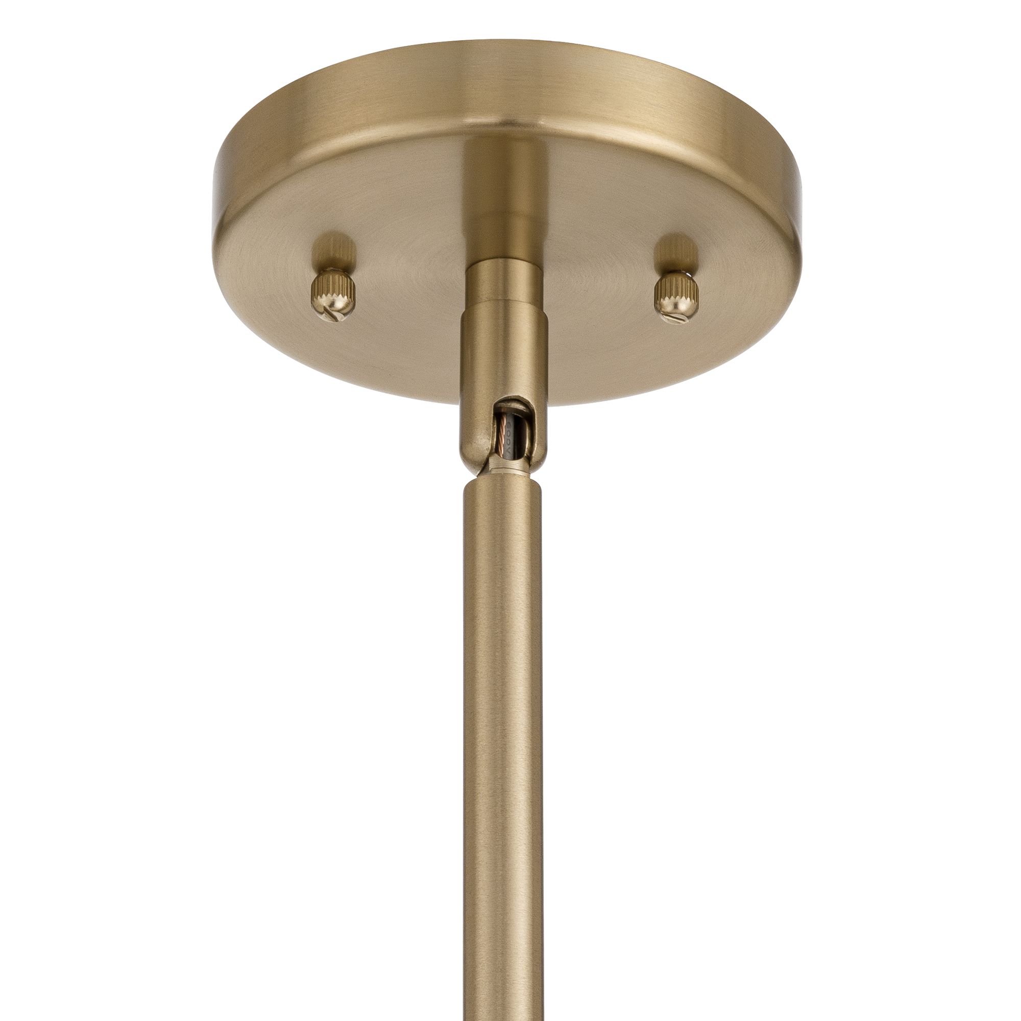 Image 7 Possini Euro Soresi 20"W Satin Brass and Piastra Glass 6-Light Pendant more views