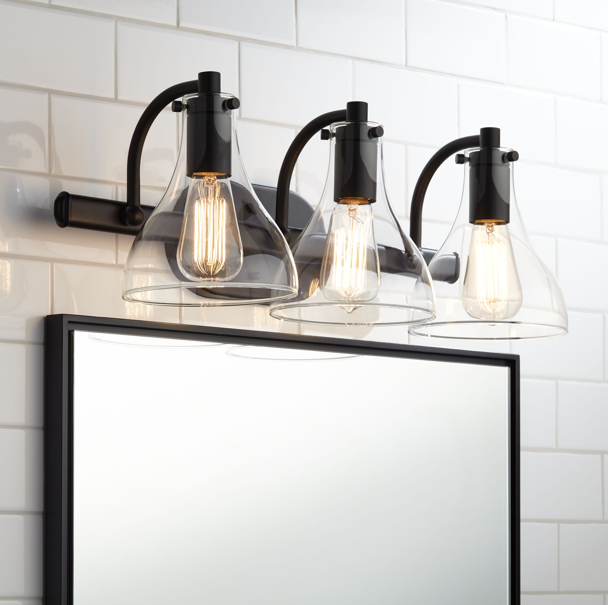 light fixtures in bathroom