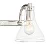 Thumbnail3 of Possini Euro Sorren 20 1/2" Wide Polished Nickel 3-Light Bath Light more views