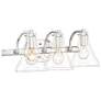 Thumbnail4 of Possini Euro Sorren 20 1/2" Wide Polished Nickel 3-Light Bath Light more views