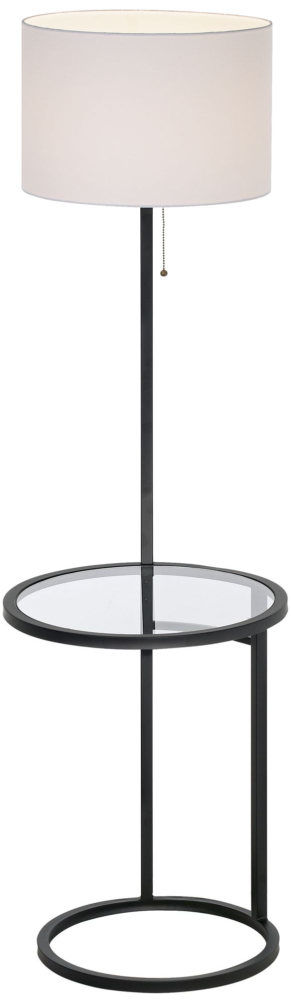 Image 7 Possini Euro Space Saver 62" High Glass Tray Table Floor Lamp more views