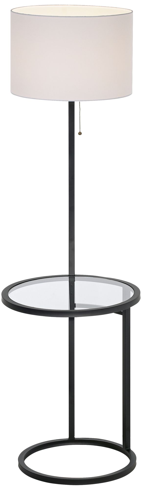 Image 5 Possini Euro Space Saver 64" HighGlass Tray Table Floor Lamp Set of 2 more views