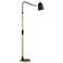 Possini Euro Sparta Black and Gold Pharmacy Floor Lamp