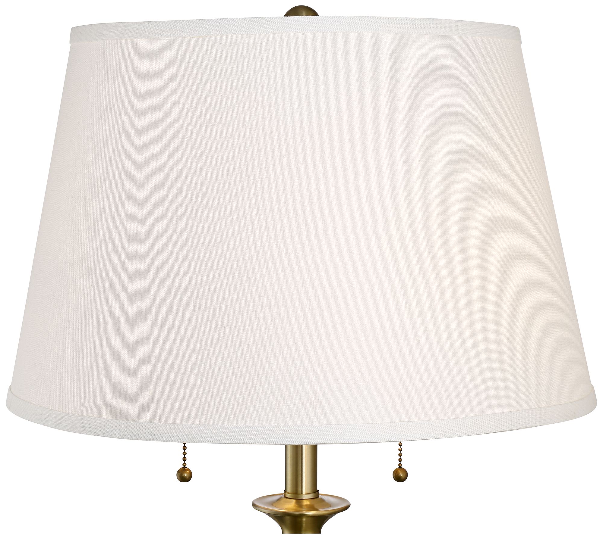 Image 4 Possini Euro Spenser 58" Brushed Antique Brass Traditional Floor Lamp more views
