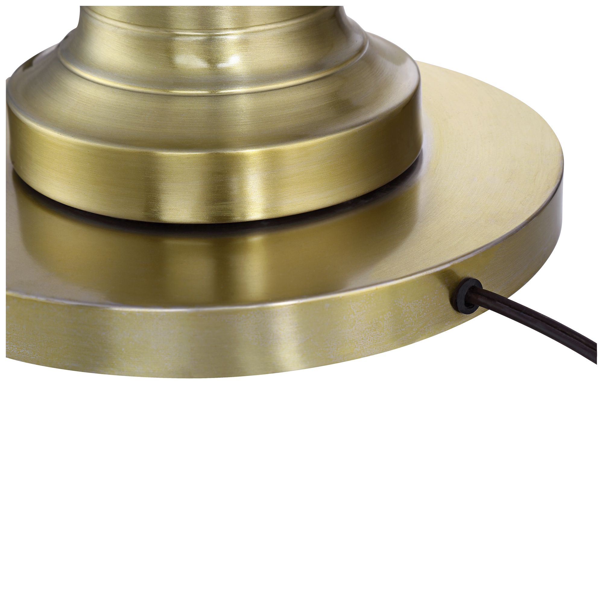 Image 6 Possini Euro Spenser 58" Brushed Antique Brass Traditional Floor Lamp more views