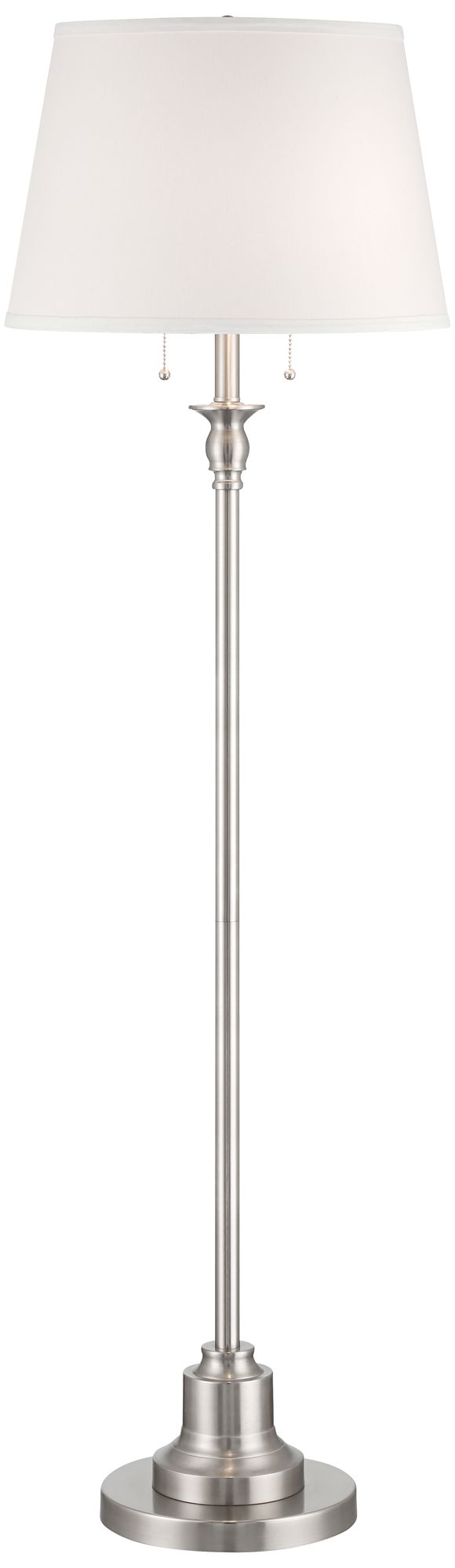 Image 2 Possini Euro Spenser 58" High Brushed Nickel Transitional Floor Lamp