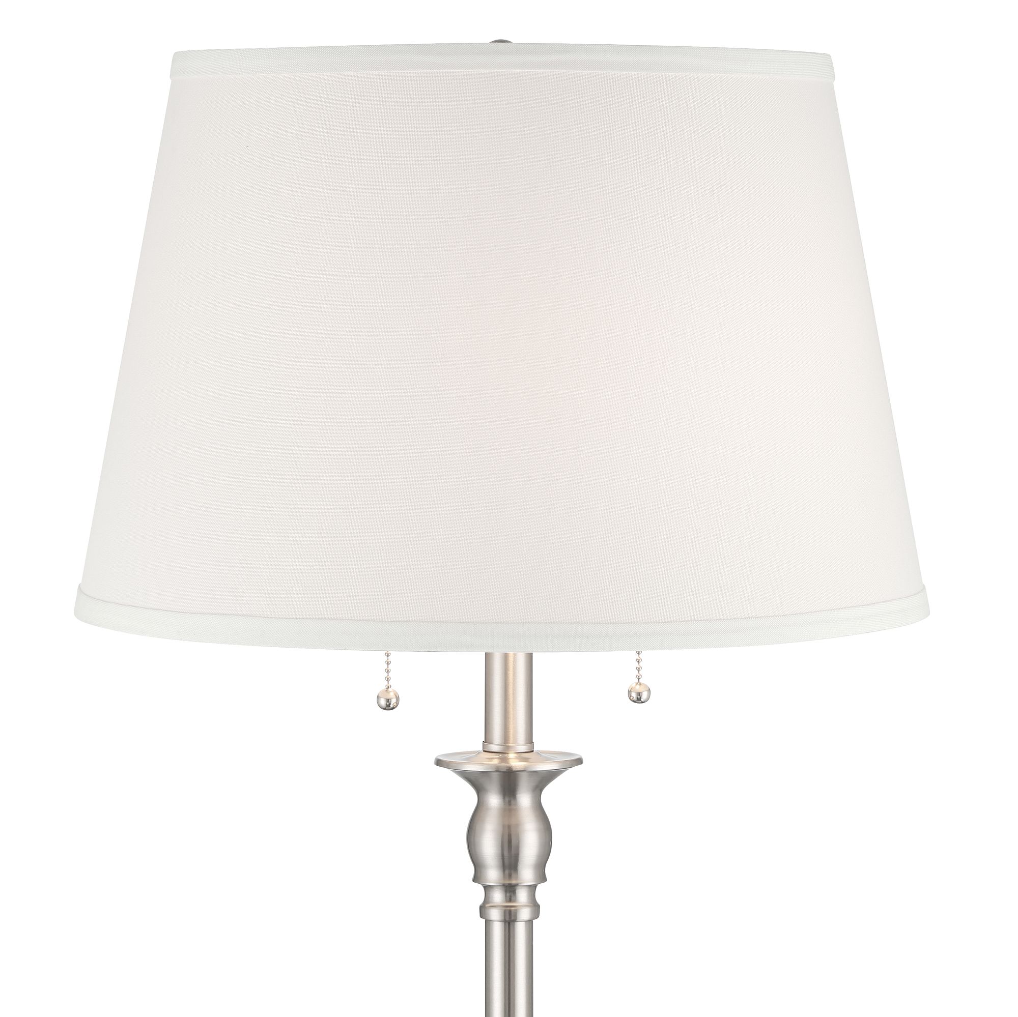 Image 3 Possini Euro Spenser 58" High Brushed Nickel Transitional Floor Lamp more views