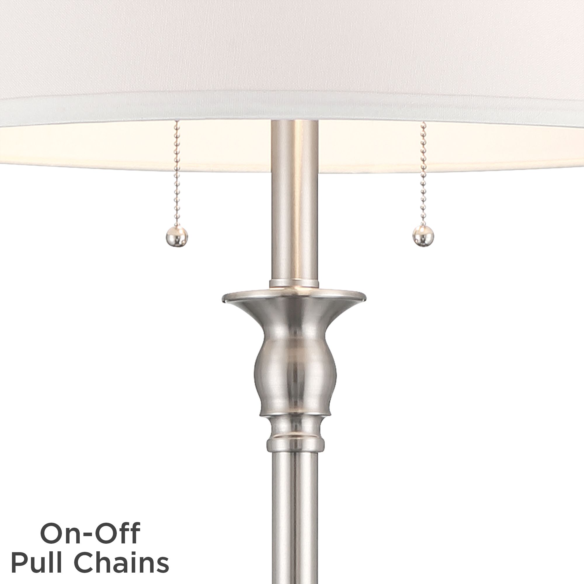 Image 4 Possini Euro Spenser 58" High Brushed Nickel Transitional Floor Lamp more views
