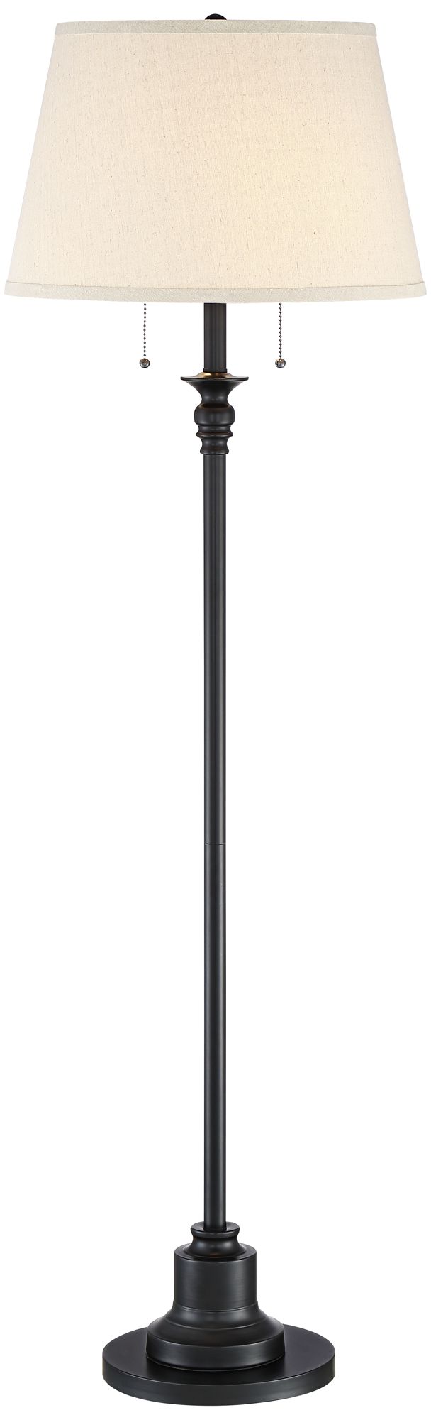 Image 2 Possini Euro Spenser 58" High Oiled Bronze Traditional Floor Lamp