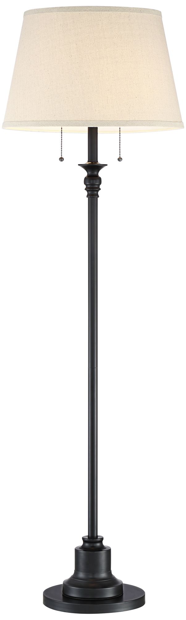 Image 7 Possini Euro Spenser 58" Oiled Bronze Traditional Floor Lamps Set of 2 more views