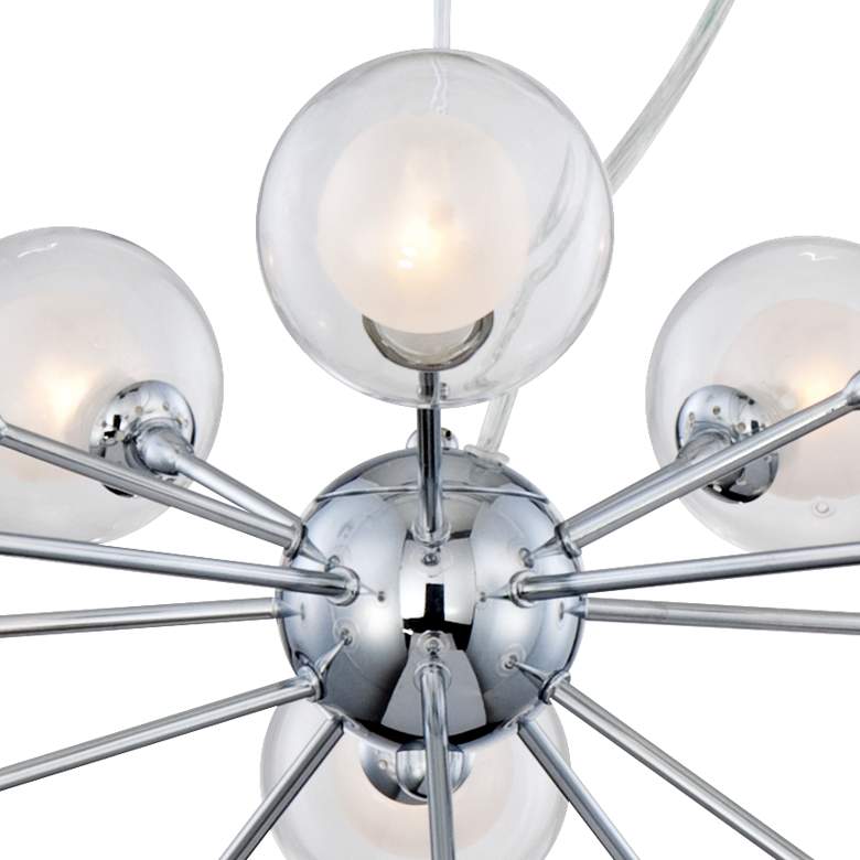 Image 4 Possini Euro Spheres 30 inch Wide 15-Light Sputnik Glass Pendant more views