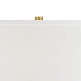 Image3 of Possini Euro Spiral 32" High White Marble and Gold Modern Table Lamp more views