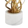 Possini Euro Spiral 32" High White Marble and Gold Modern Table Lamp