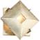 Possini Euro Squared Up 12" High Muted Gold Wall Sconce