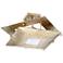 Possini Euro Squared Up 21 1/2"W Muted Gold Ceiling Light