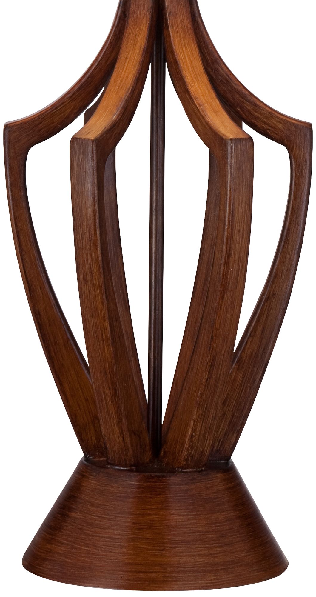 Image 6 Possini Euro St. Claire 30 3/4" Faux Wood Mid-Century Table Lamp more views
