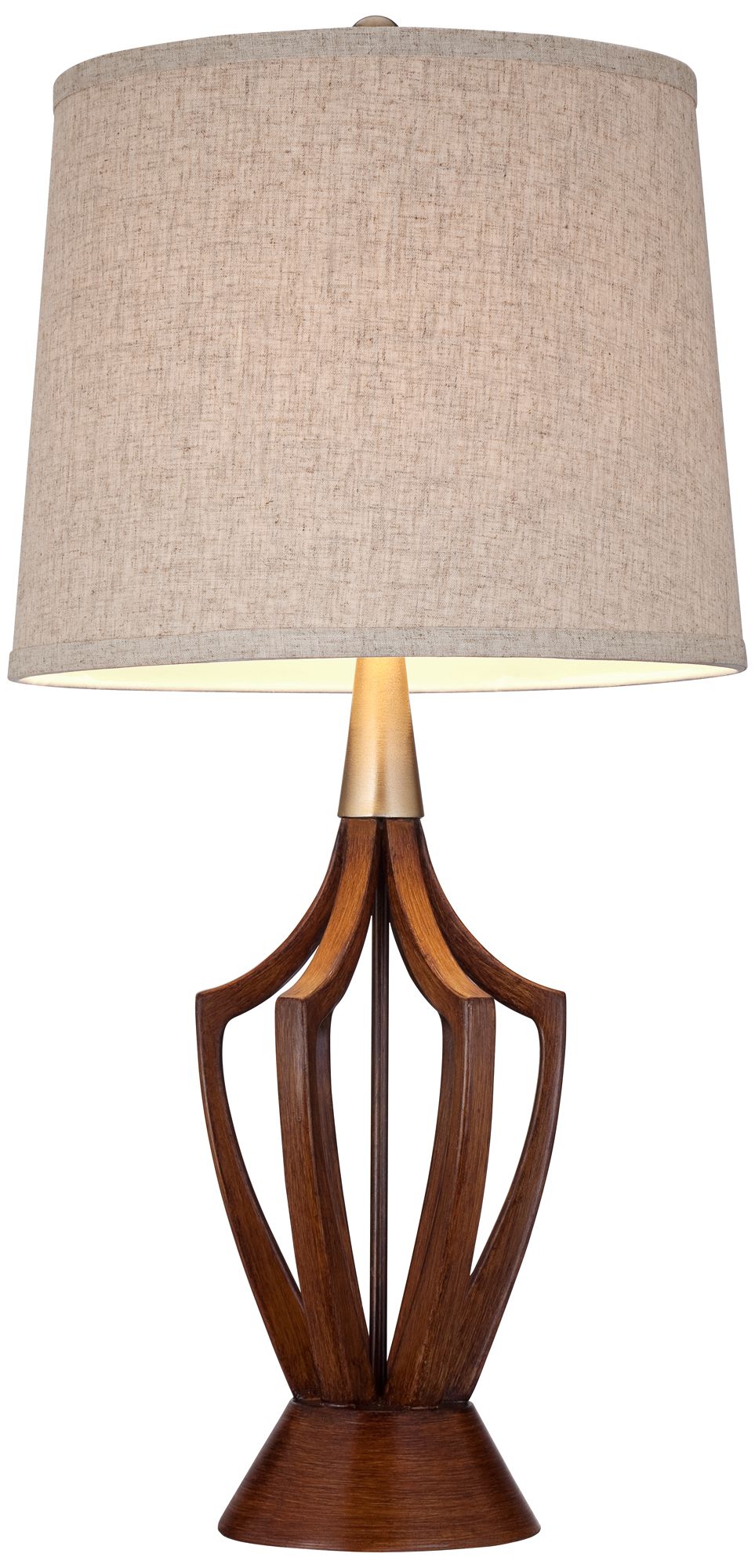 Image 6 Possini Euro St. Claire 30 3/4" Wood Open Base Table Lamps Set of 2 more views